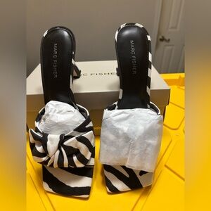 Marc Fisher Black and White Women's Heels